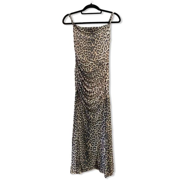 Alice + Olivia Bianca Twist Midi Dress Catwalk
Leopard Print mesh Revolve NWT 4 - Picture 6 of 12